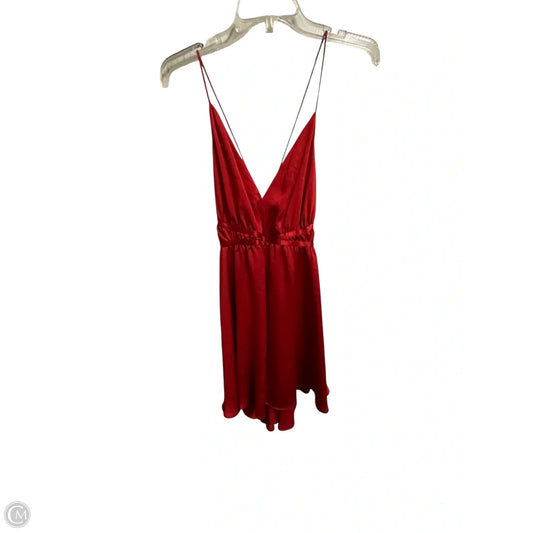 Dress Casual Short By Express In Red, Size: M