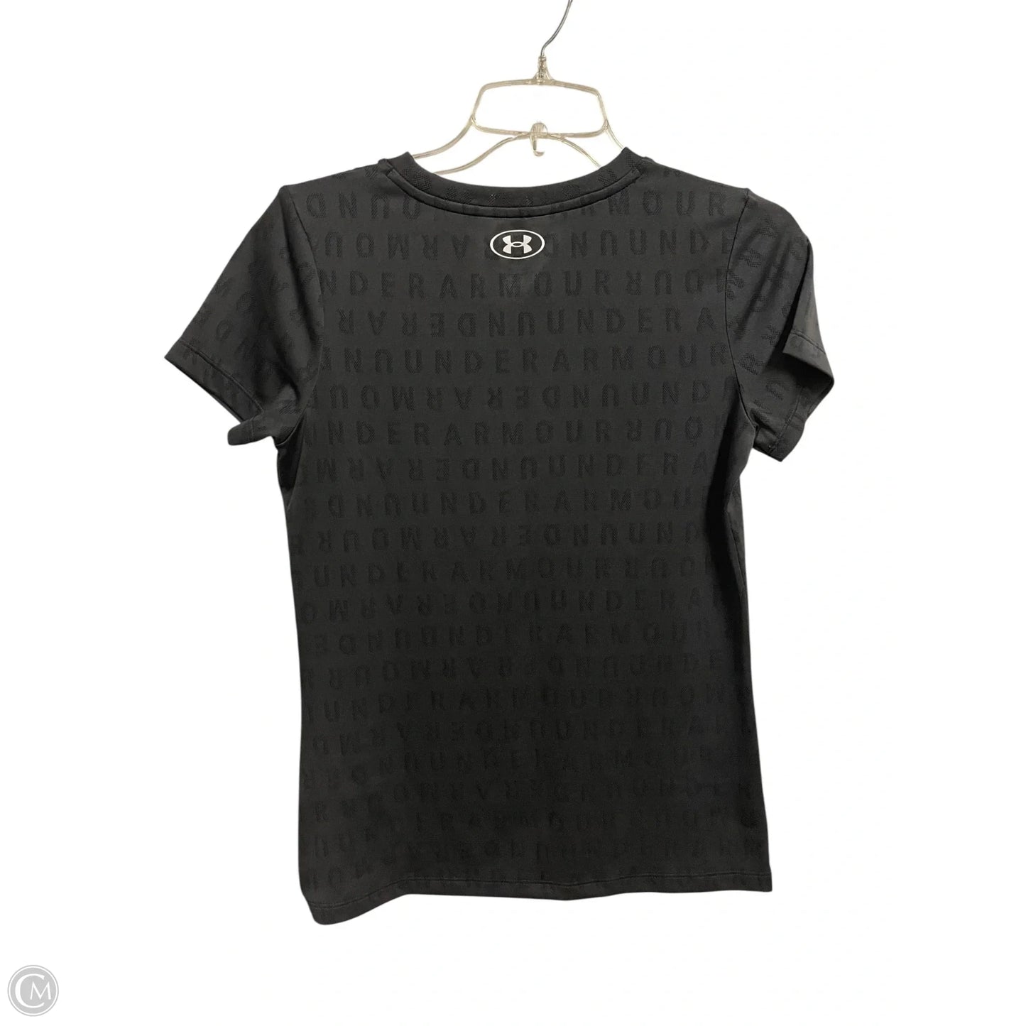 Athletic Top Short Sleeve By Under Armour In Grey, Size: Xs