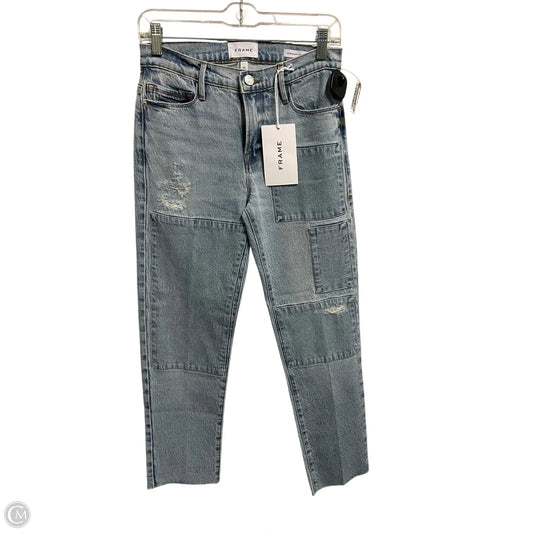 Skirt Midi By Frame In Blue Denim, Size: 4
