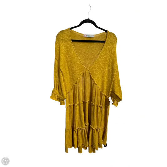 Dress Casual Short By Free People In Yellow, Size: Xs