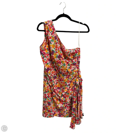 Dress Casual Short By Clothes Mentor In Floral Print, Size: L