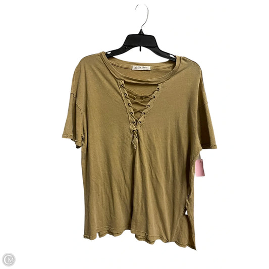 Top Short Sleeve By We The Free In Yellow, Size: M