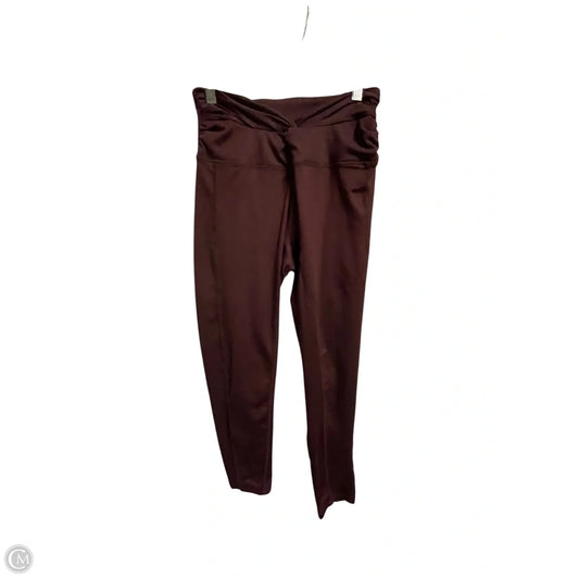 Athletic Leggings By Free People In Maroon, Size: M