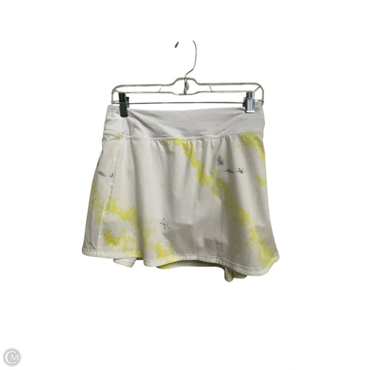 Athletic Skirt By Lululemon In Yellow, Size: 10