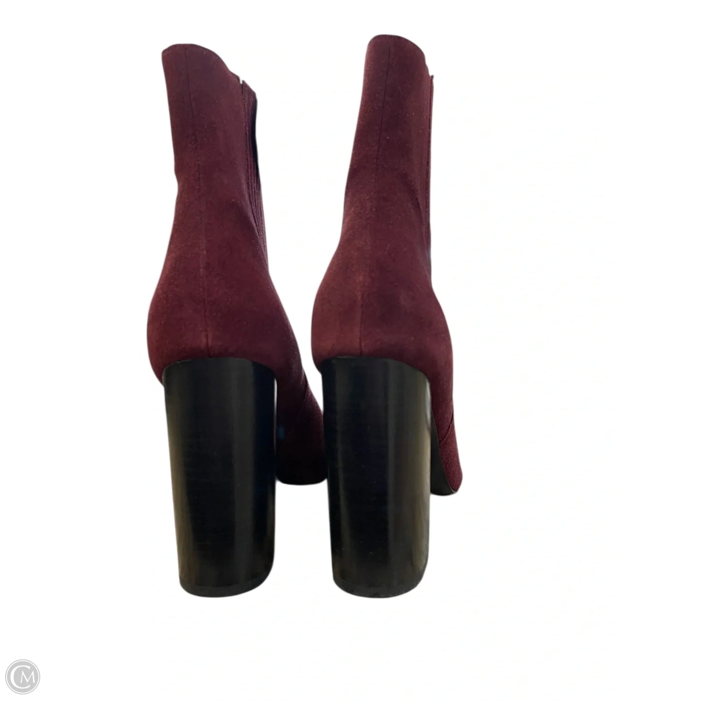 Boots Ankle Heels By Clothes Mentor In Red, Size: 10