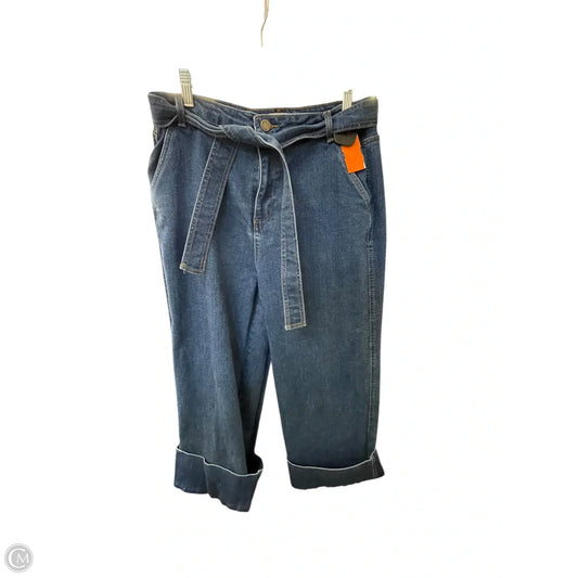 Jeans Wide Leg By Oat In Blue, Size: 10