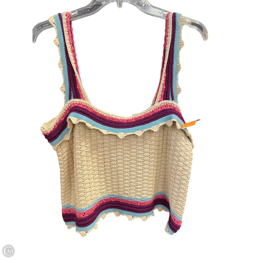 Vest Sweater By Marc New York In Tan, Size: Xl