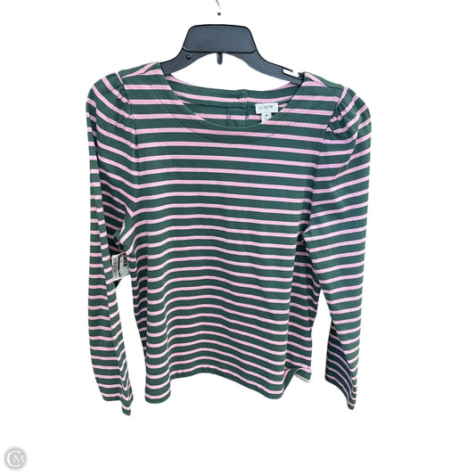 Top Long Sleeve By J. Crew In Green, Size: M