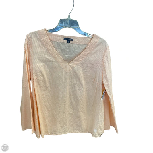 Top Long Sleeve By Tommy Hilfiger In Orange, Size: L
