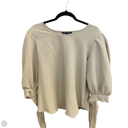 Top Long Sleeve By Zac And Rachel In Green, Size: L