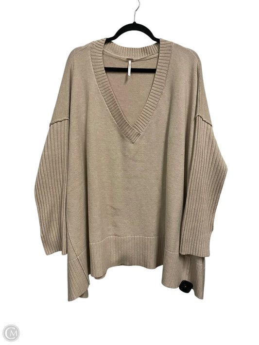 Sweater By Free People In Tan, Size: M