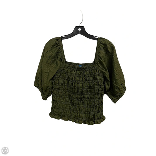 Top Short Sleeve By Old Navy In Green, Size: S