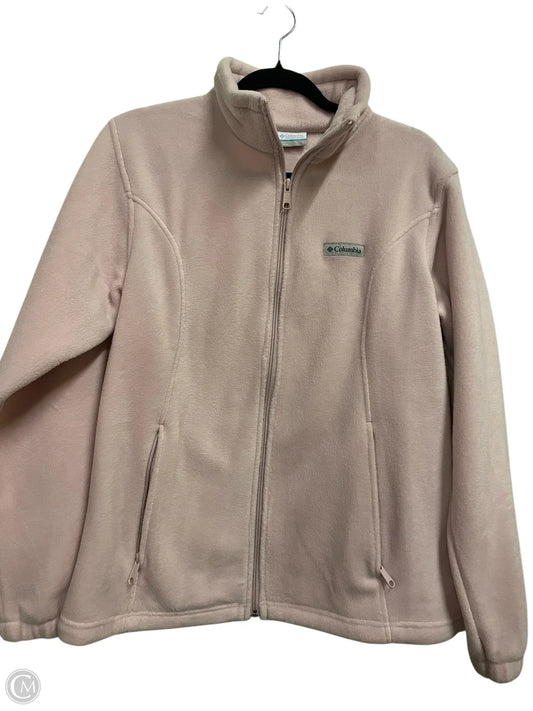 Jacket Fleece By Columbia In Pink, Size: L