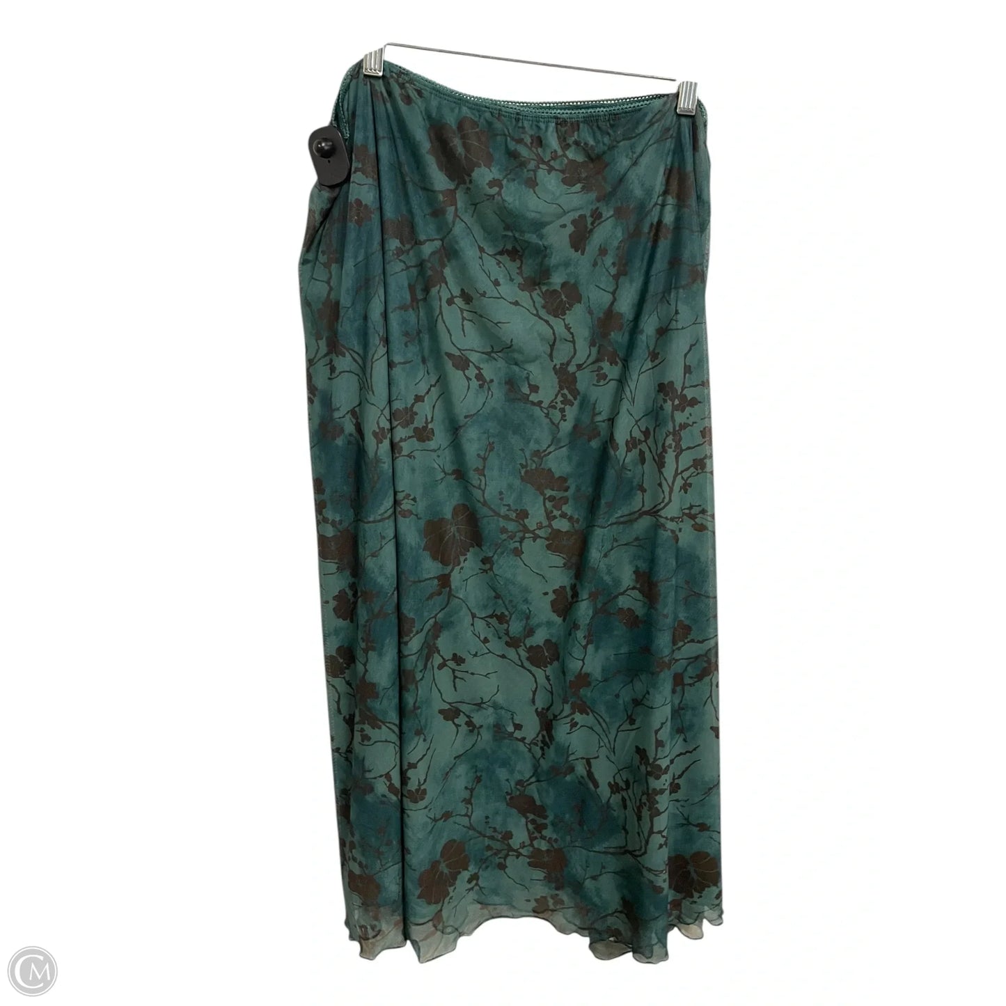 Skirt Maxi By Clothes Mentor In Teal, Size: 4x