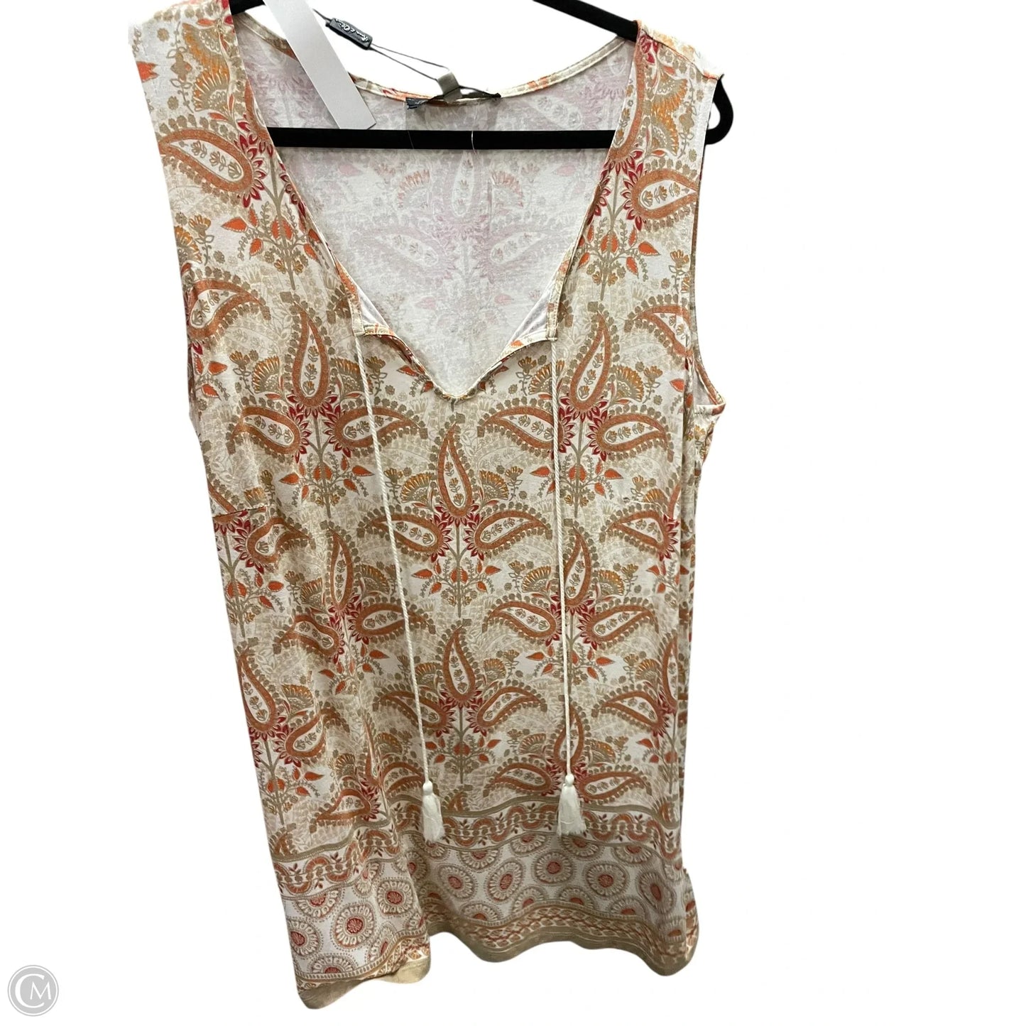 Top Sleeveless By Rose And Olive In Cream, Size: 1x