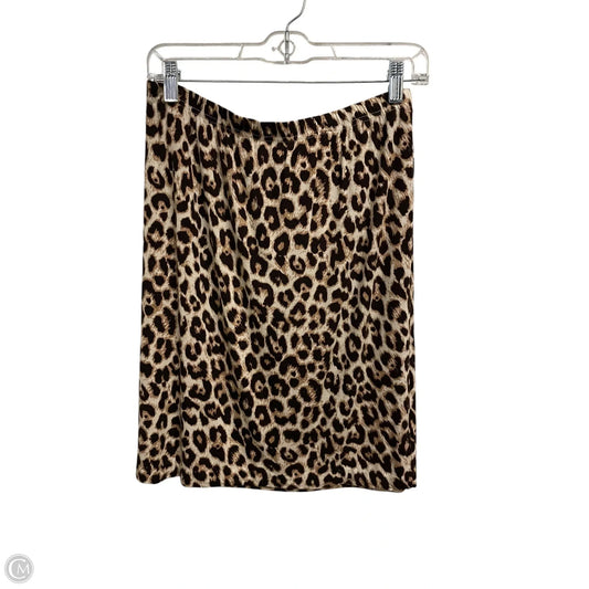Skirt Mini & Short By Versona In Animal Print, Size: 12