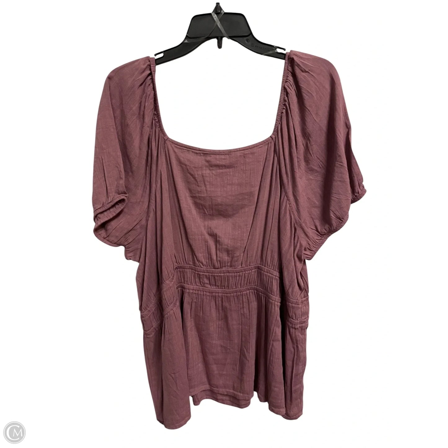 Top Short Sleeve Basic By Sonoma In Purple, Size: 2x
