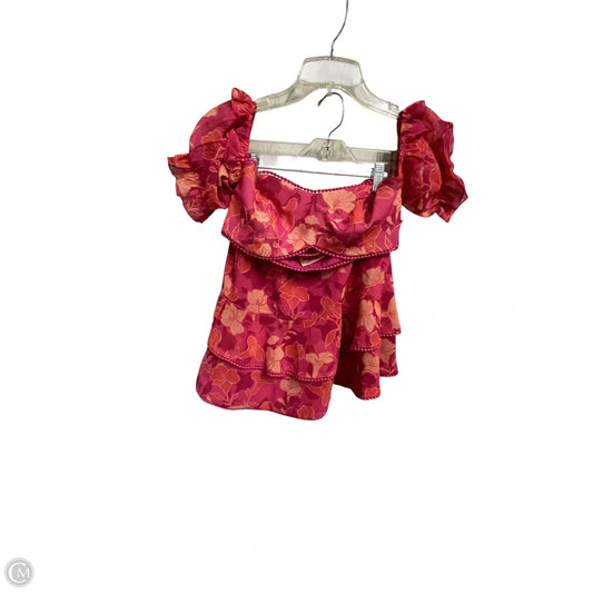 Skirt Set 2pc By Clothes Mentor In Pink, Size: 4