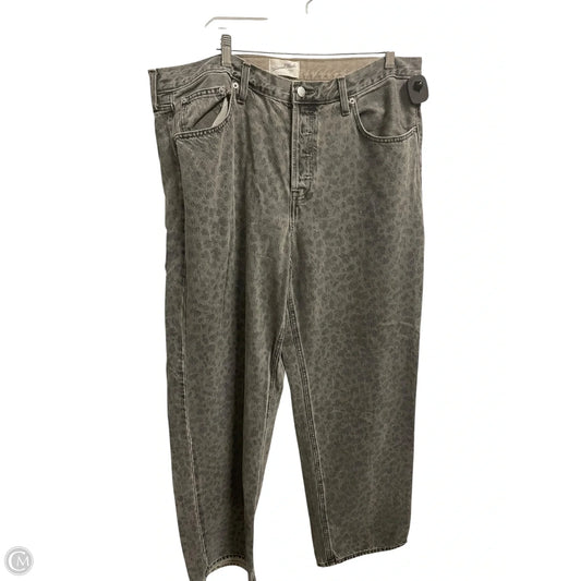 Jeans Wide Leg By Universal Thread In Grey Denim, Size: 14