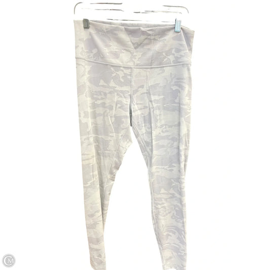 Athletic Leggings By Lululemon In Camouflage Print, Size: 14