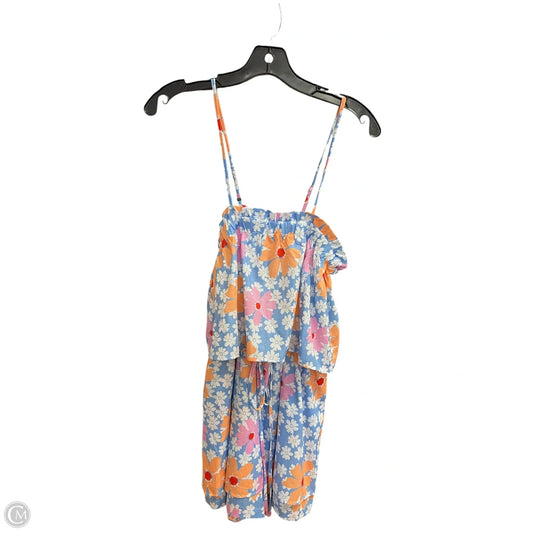 Romper By Pink Lily In Floral Print, Size: M
