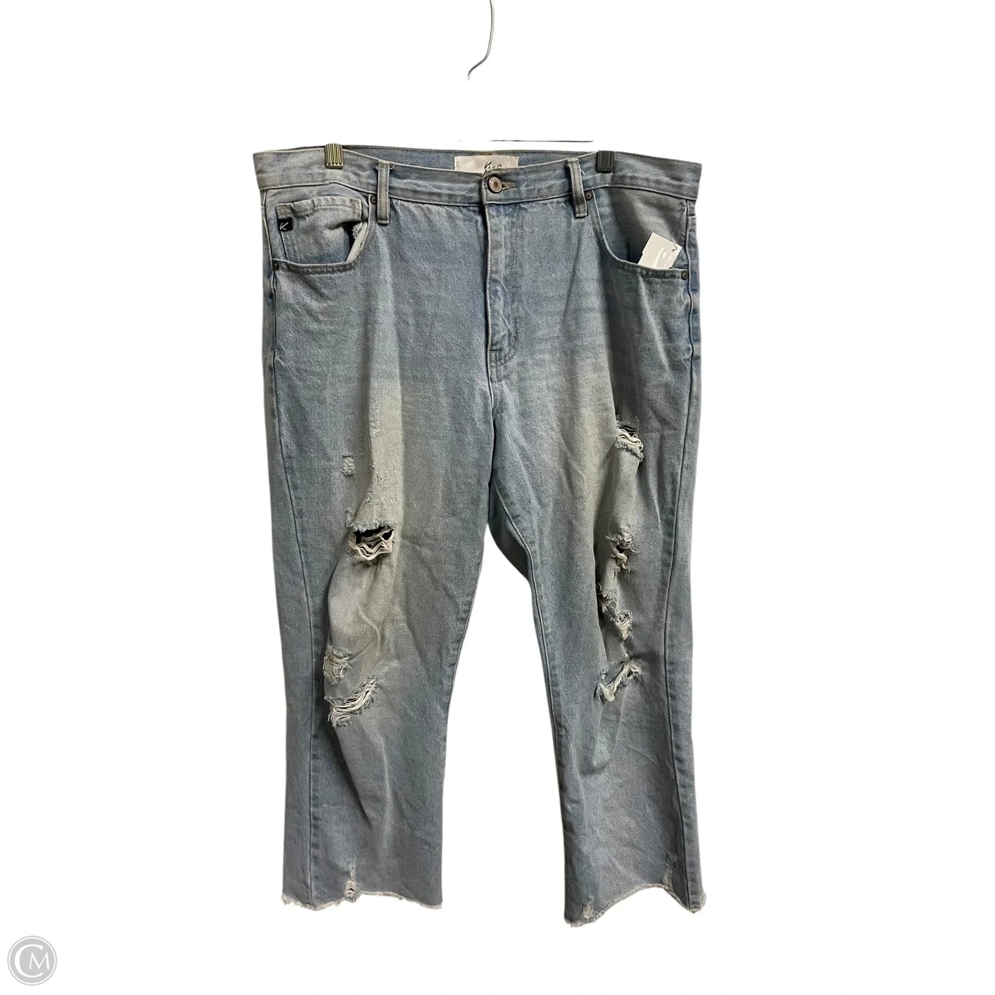 Jeans Straight By Kancan In Blue Denim, Size: 12