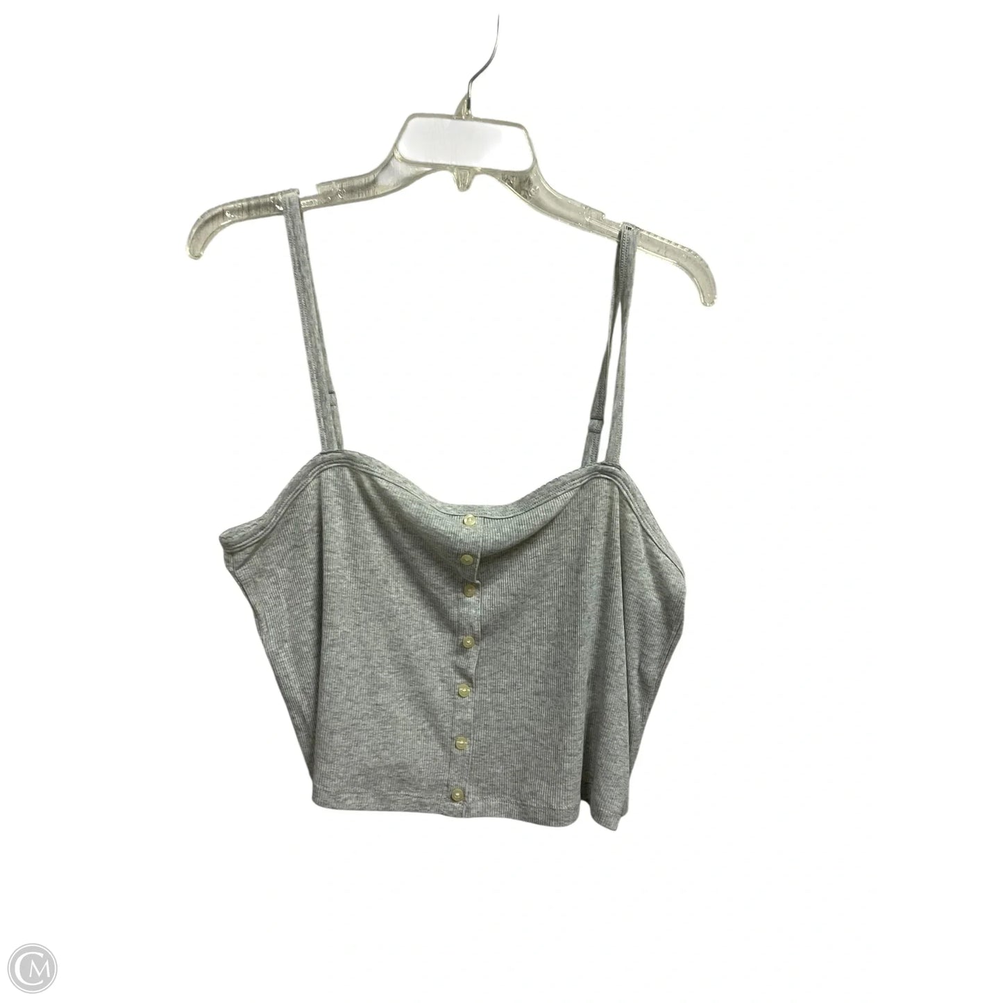 Top Sleeveless Basic By American Eagle In Grey, Size: 2x