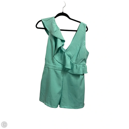Romper By Clothes Mentor In Aqua, Size: L