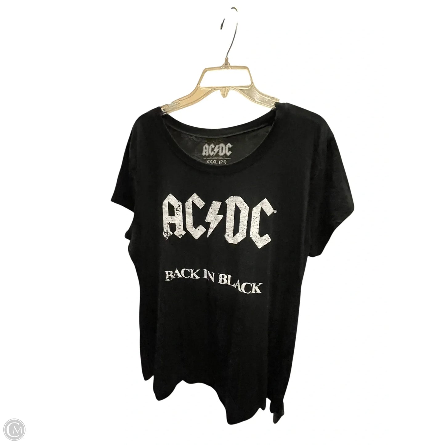 Top Short Sleeve By Clothes Mentor In Black, Size: 3x