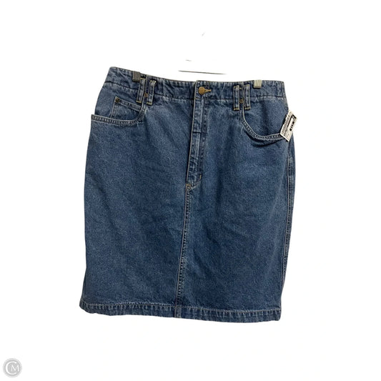Skirt Midi By First Issue In Blue Denim, Size: 14