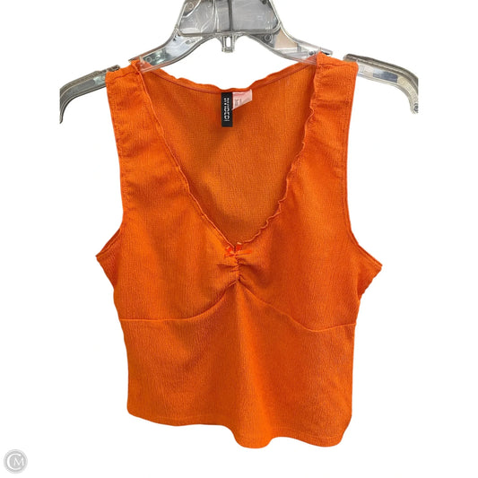 Top Sleeveless By Divided In Orange, Size: M