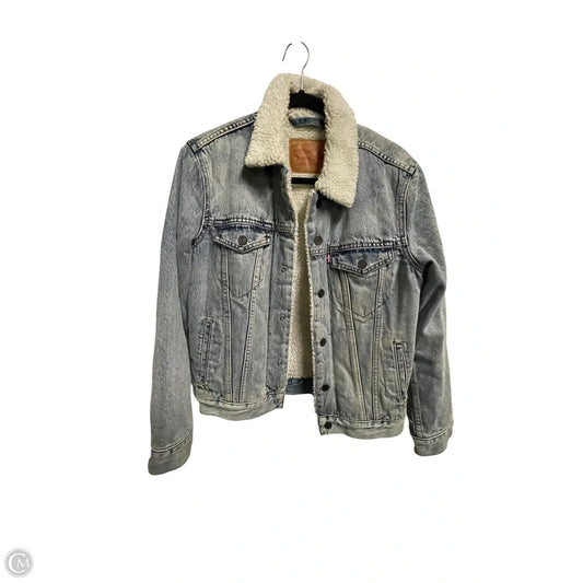 Jacket Denim By Levis In Blue Denim, Size: Xs