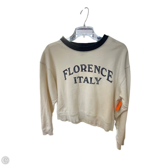 Sweatshirt Crewneck By American Eagle In Cream, Size: S