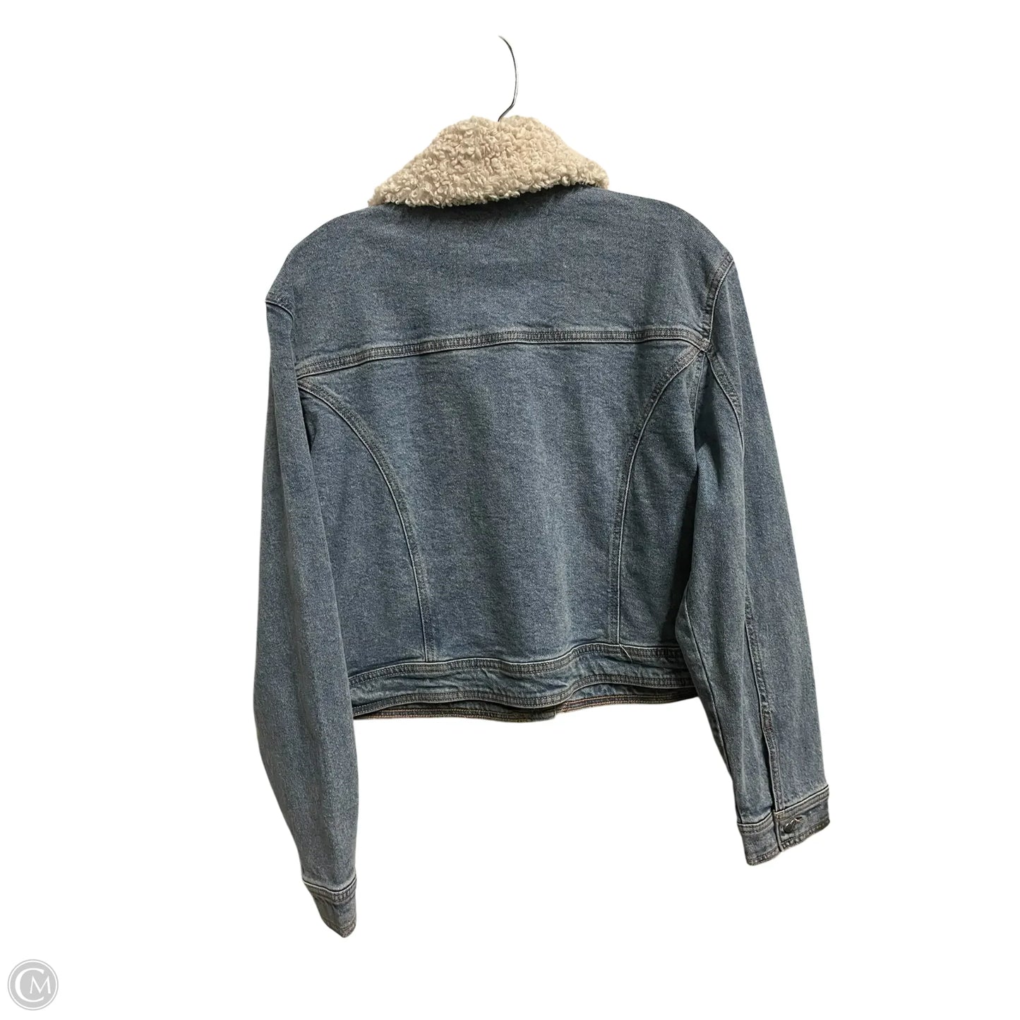 Jacket Denim By Celebrity Pink In Blue Denim, Size: L