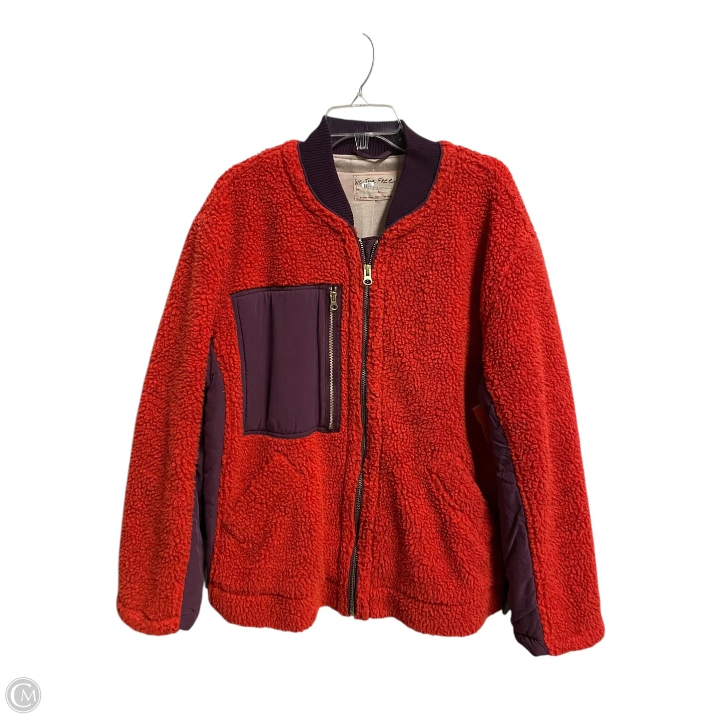 Coat Faux Fur & Sherpa By We The Free In Orange, Size: M