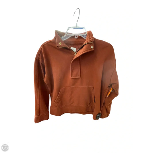 Sweatshirt Collar By A New Day In Orange, Size: S
