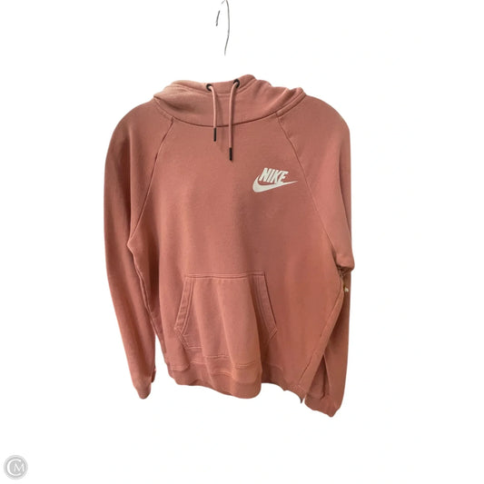 Sweatshirt Hoodie By Nike Apparel In Pink, Size: S