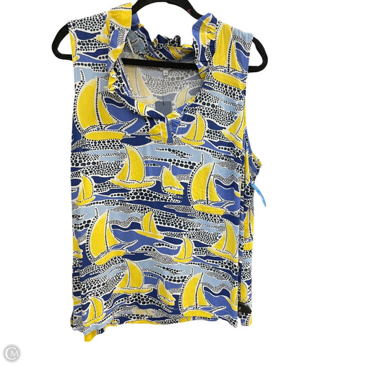 Top Sleeveless By Crown And Ivy In Blue, Size: 1x