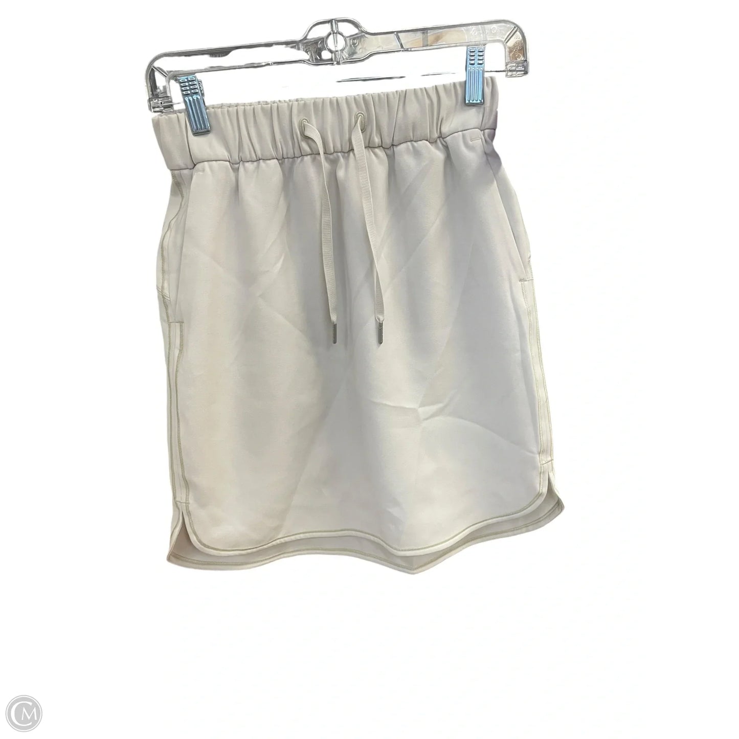 Athletic Skirt By Lululemon In White, Size: 4