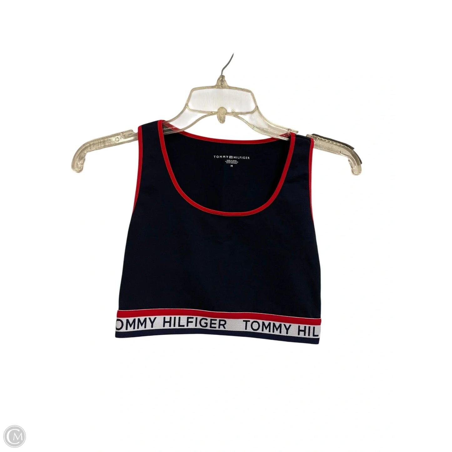Athletic Bra By Tommy Hilfiger In Navy, Size: M