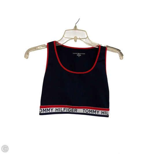Athletic Bra By Tommy Hilfiger In Navy, Size: M