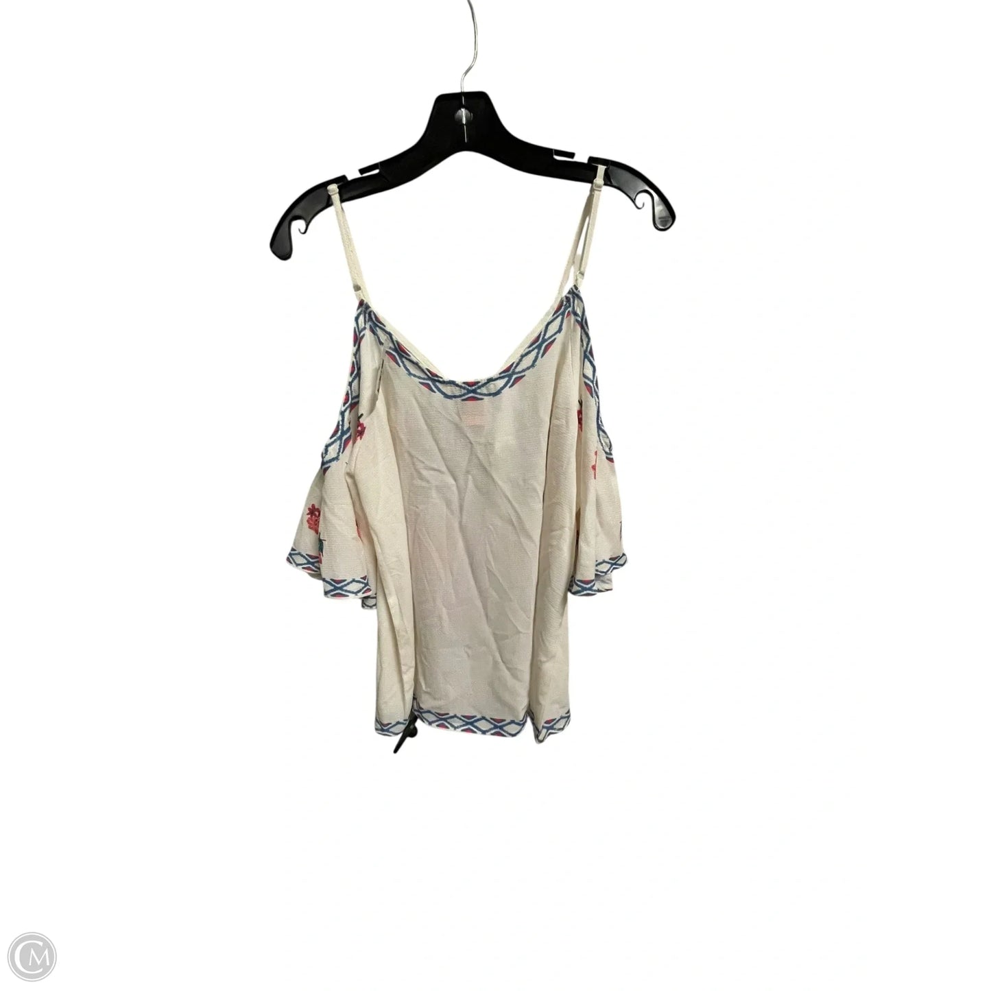 Top Short Sleeve By Flying Tomato In White, Size: S