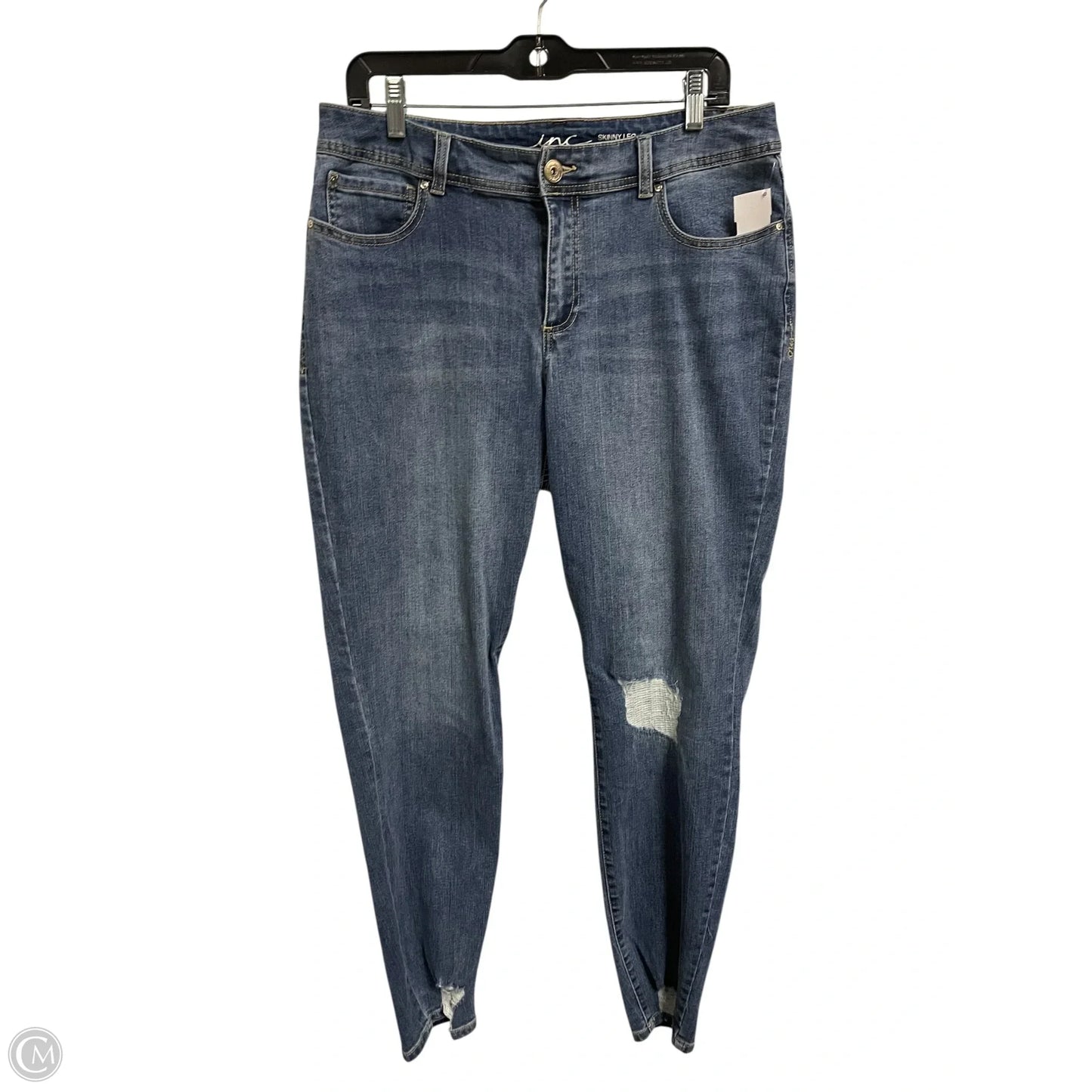 Jeans Straight By Cato In Black, Size: 14