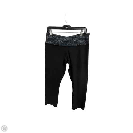 Athletic Leggings By Lululemon In Black, Size: 8