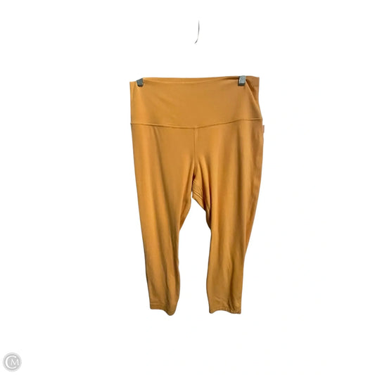 Athletic Leggings By Lululemon In Orange, Size: 12