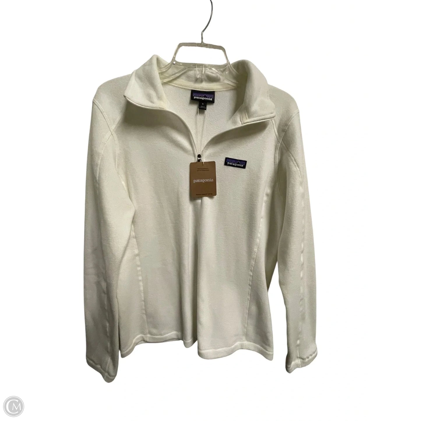 Sweatshirt Collar By Patagonia In White, Size: M