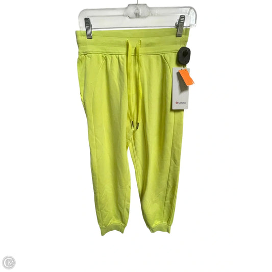 Athletic Pants By Lululemon In Yellow, Size: 4