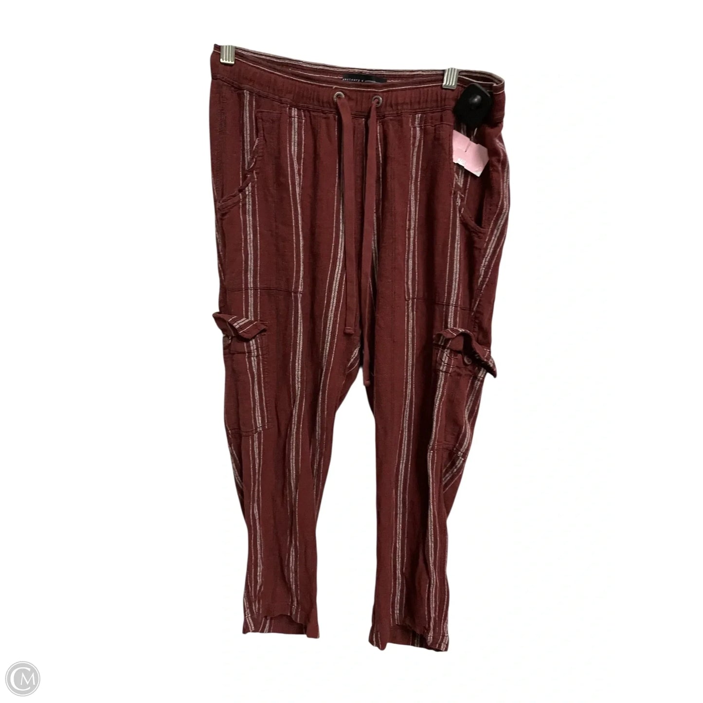 Pants Linen By Anthropologie In Red, Size: S