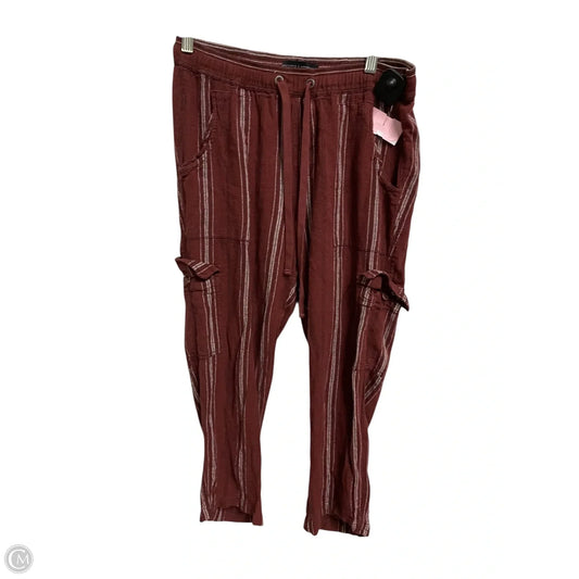 Pants Linen By Anthropologie In Red, Size: S