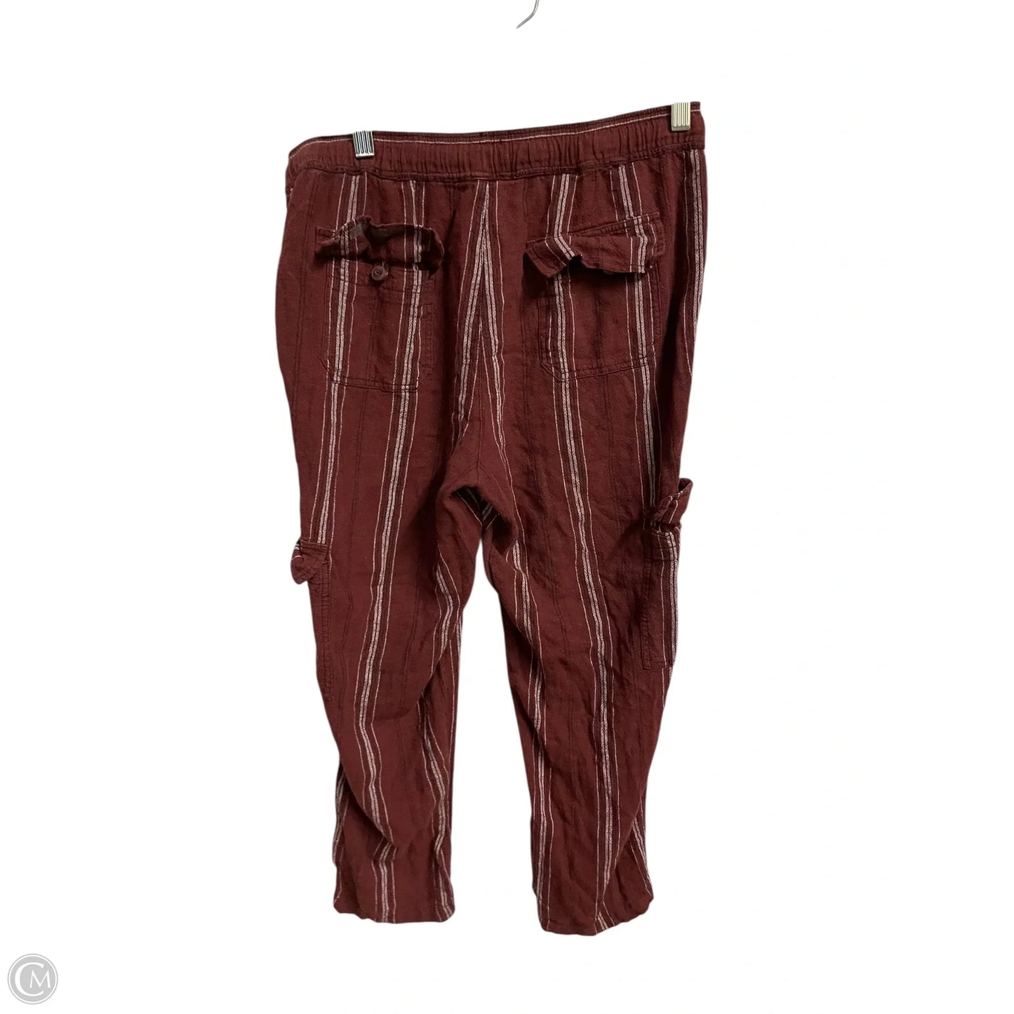 Pants Linen By Anthropologie In Red, Size: S